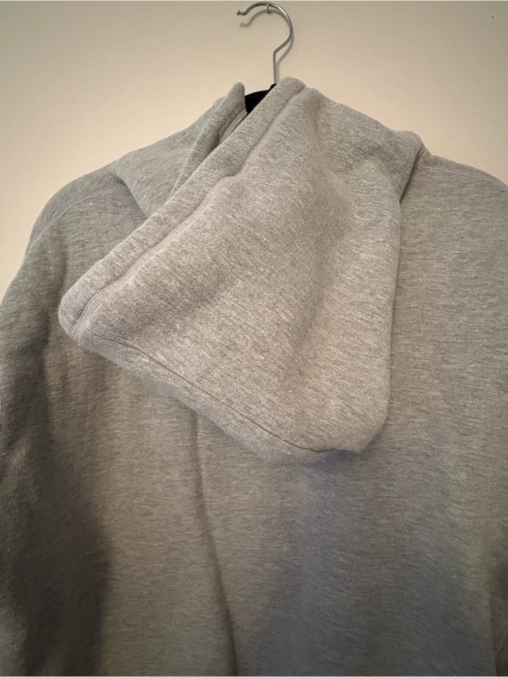Vintage 90s Polo Ralph Lauren Rugby Polo Bear Heather Grey Hoodie — Size M - Picture 8 of 10